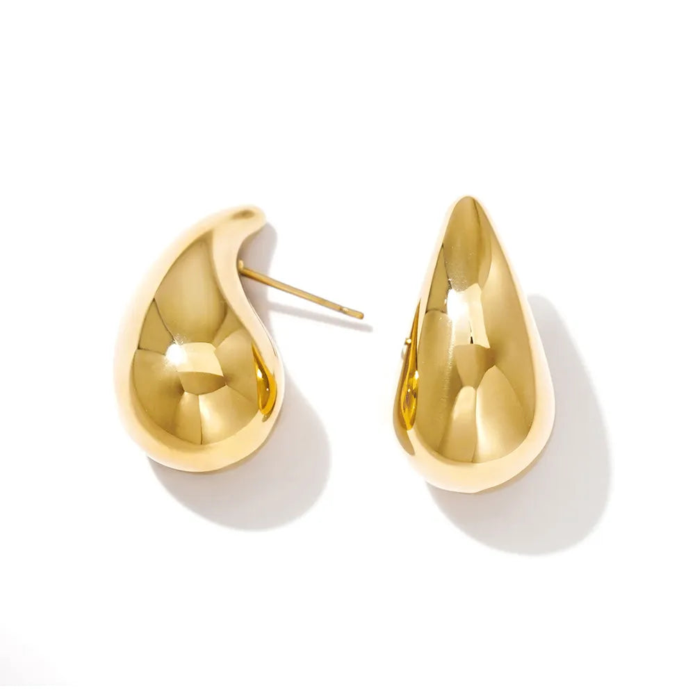 Tear Drop Golden Dew Earrings