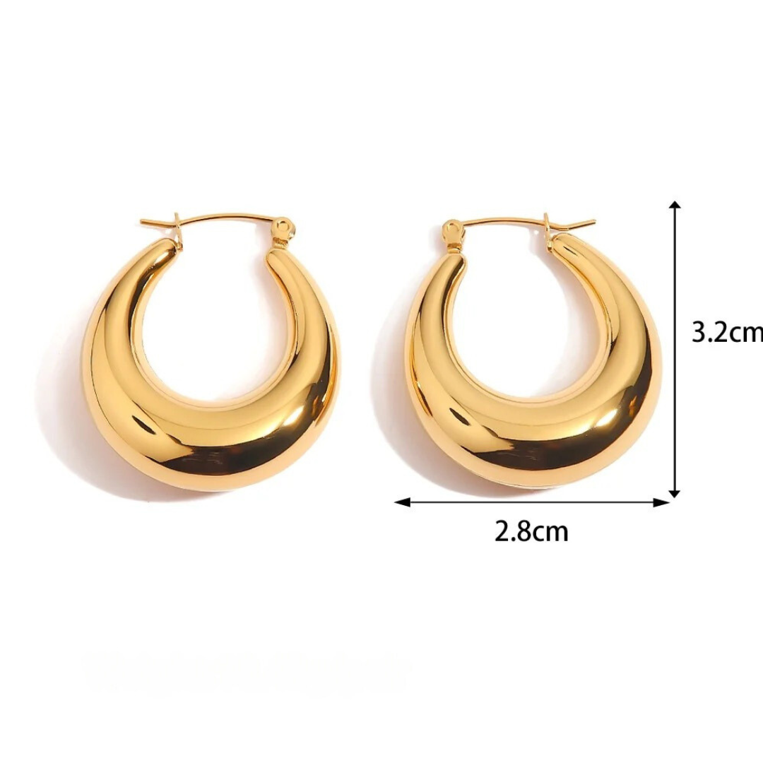 Classic Hollow Hoop Earrings