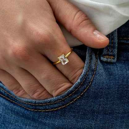 Radiant Rectangle Ring