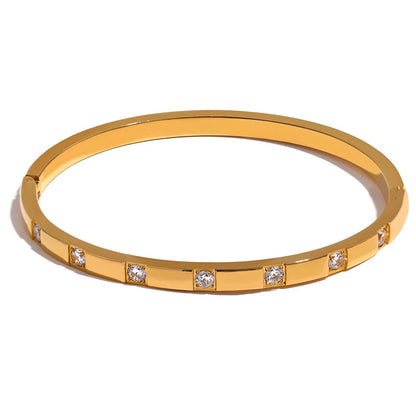 Shimmer Edge Bangle Bracelet