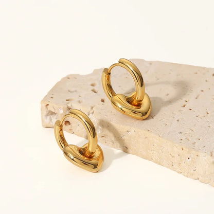 Adore & Attach Heart Hoop Earrings