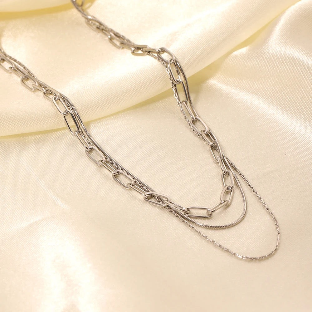 Silver Layered Neckchain