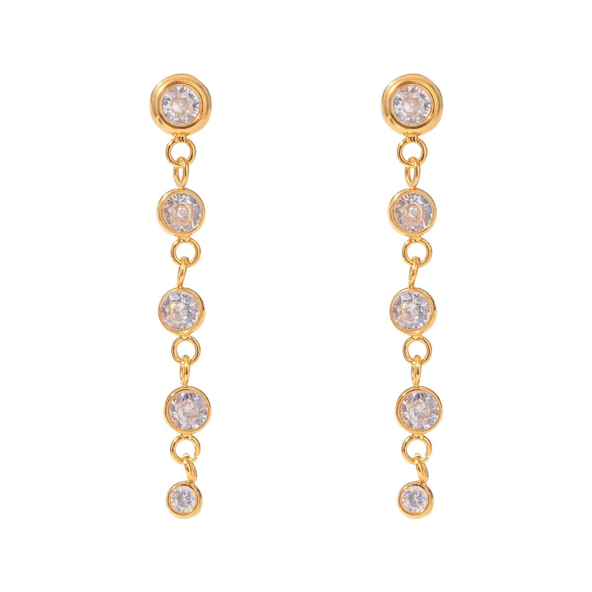 Radiant Sparkle Drop Earrings