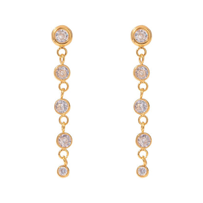 Radiant Sparkle Drop Earrings