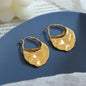 Golden Arc Hoop Earrings