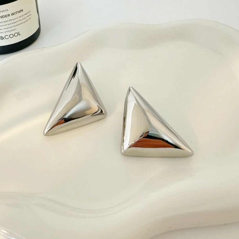 Silver Prism Shine Earrings