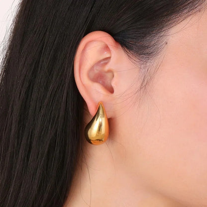 Tear Drop Golden Dew Earrings