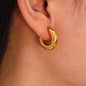 Mini Crescent Earrings