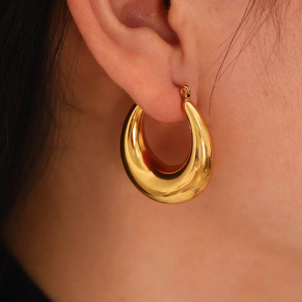 Classic Hollow Hoop Earrings