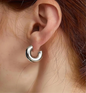 Mini Crescent Earrings