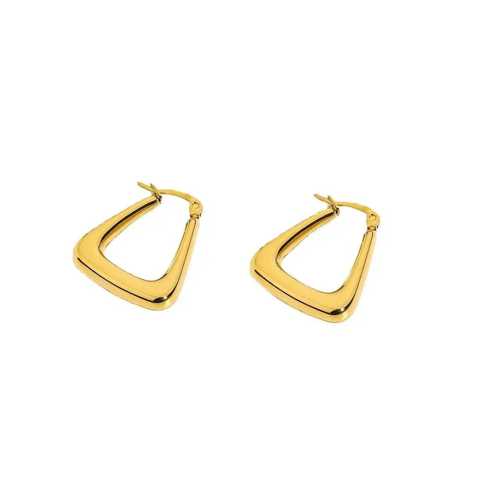 Triangular Radiance Hoop Earrings